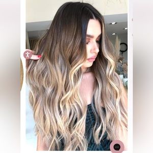 2 different Lengths Melrose Balayage Invisi Clip in hair extensions